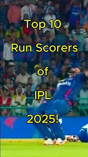 Top 10 Run Scorers of IPL 2025 | Orange Cap Standings Final List#IPL2025 #OrangeCap#TopScorersIPL