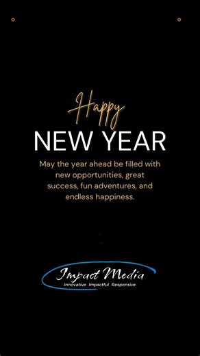 A new year brings fresh opportunities to grow, create, and move forward with confidence. When you’re ready to make an impact in the year ahead, Impact Media is here to help. 🌐 www.impactmediakansas.com 📞 620-353-3984 #ImpactMediaKansas #HappyNewYear #NewYearNewGoals #BusinessGrowth #DigitalAdvertising #MakeAnImpact