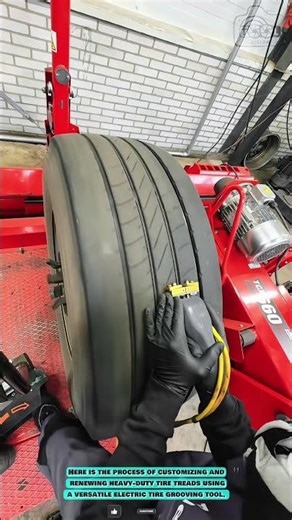 Tire Regrooving Tool: Heated Cutter for Deepening Smooth Truck Tire Grooves #innovationtools