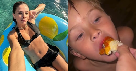La China Suárez en un domingo de pileta, bikini y ñoquis caseros: el tierno video de su hijo