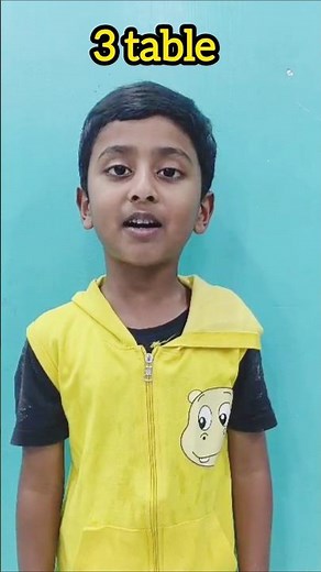 3 Table Learning for Kids | 3 Times Table by Rishith| Easy Maths Tables | Karthikeya's Learning Zone