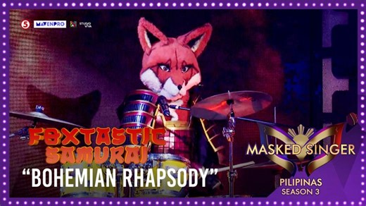 Is this the real life? Is this just fantasy? Foxtastic Samurai owned the spotlight with his breathtaking take on Bohemian Rhapsody! 📺 Masked Singer Pilipinas Season 3 sa TV5 📆 Tuwing Sabado, 7:15PM at Linggo, 7:45PM 🎤 Pagkatapos ng Vibe! #MaskedSingerPilipinas #MSPTheFinalBattle #NadineLustre #ArthurNery #JannoGibbs #PopsFernandez #TV5 | Masked Singer Pilipinas
