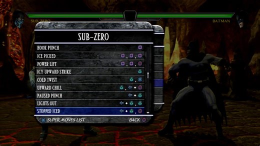 MK vs DC moveslist (all MK characters)