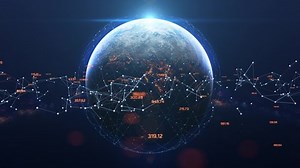 Digital Grid Over Earth Sunrise Internet Stock Footage Video (100% Royalty-free) 1066433491 | Shutterstock