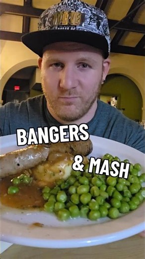 $10 British Food 🥔 First Time Trying Bangers & Mash #foodie