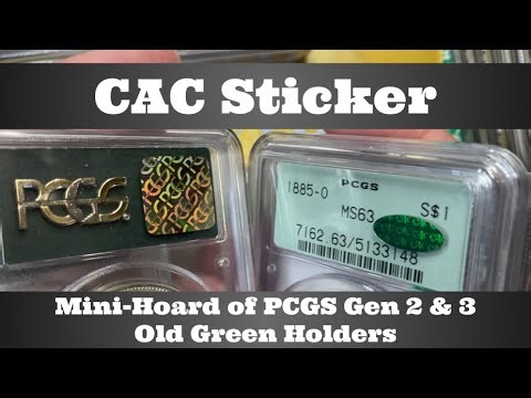 CAC Sticker Open Box - Mini-Hoard of PCGS Gen 2 & 3 Old Green Holders (OGH) & More