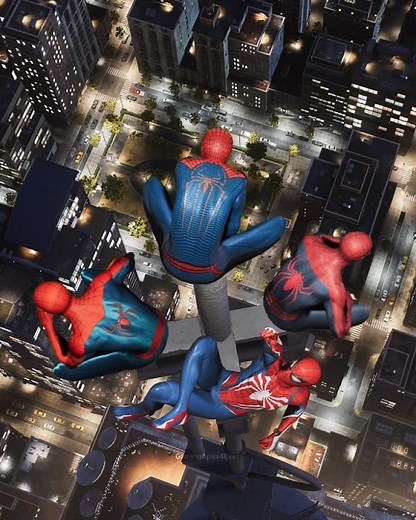 When Three Spider-Men Meet a Advanced Spider-Man 💯🔥 PS5 #spiderman