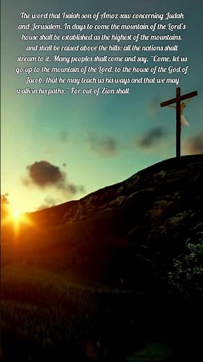 Isaiah2:1-5 Come, let us go up to the mountain of the Lord #bibleverseoftheday #nrsv #readyourbible