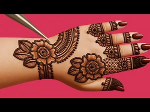 New beautiful stylish & easy mehndi design | latest back hand mehndi design | Prettiest mehandi