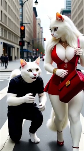 AI Cats Fall in Love 💕 From Code to Marriage! 😻🤖 #Shorts