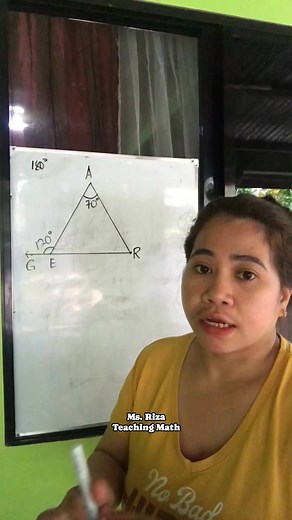 67K views · 2.4K reactions | Vid 3: A triangle with an exterior angle. #msrizateachingmath #reelsviralシfb #fypageシ #mathematics #triangle #geometry #angles | Ms. Riza Teaching Math | Facebook