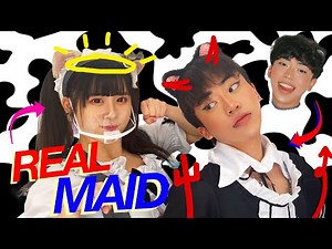 Wearing a MAID DRESS to a MAID CAFE *shocking* | worldofxtra