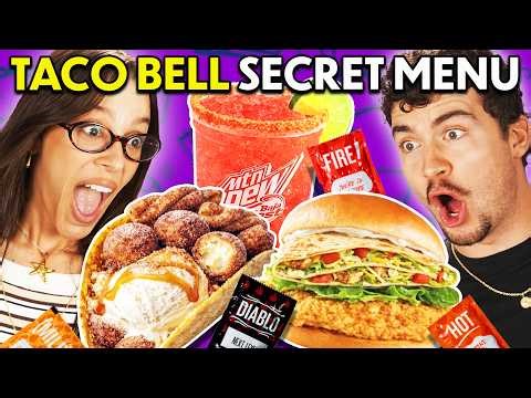 Trying & Ranking Taco Bell Secret Menu Hacks!