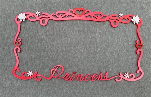 Princess License Plate Frame - Etsy