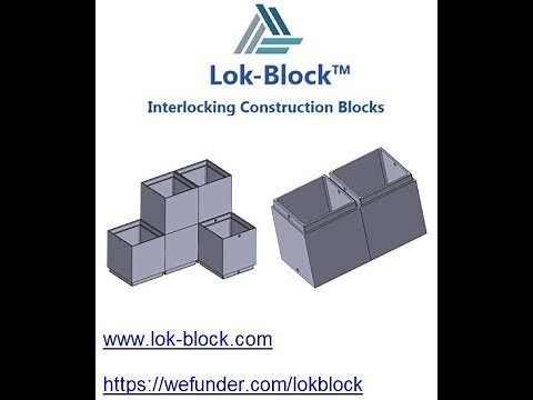 Interlocking Recycled Plastic Construction Blocks
