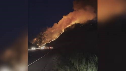 Coldstream, B.C., wildfire caught on video
