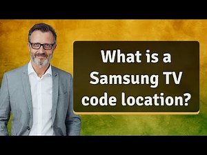 What is a Samsung TV code location?