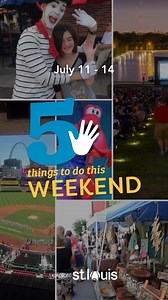 July is flying! Make sure you don't miss these awesome events happening this weekend in St. Louis! Check out 🖐️ things to do here: https://explstl.us/3VSrJVa | Explore St. Louis