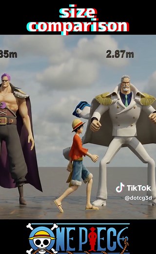 ワンピースキャラ大きさ比較まとめパート3