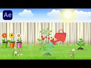 Vegetable Growing Animation with After Effects Tutorials