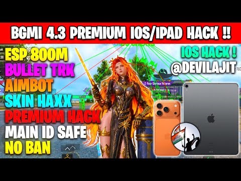 bgmi ios hack 4.3 free |how to hack bgmi ios 4.3 |skin hack bgmi ios | iPad And IPhone ios hack free