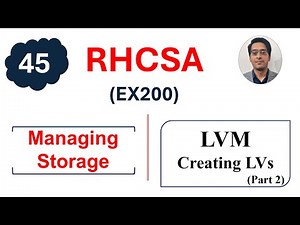 RHCSA Pro Tip: Use Physical Extents When Creating LVMs || RHCSA Complete Course