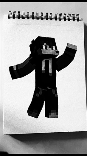 Minecraft Avatar Drawing #minecraft #art #pencilart