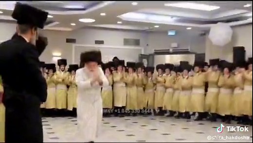 In Toldos Aron, the Rosh Yeshiva dances the mitzvah tantz for a new couple, talmidim surrounding him like a wall- harmony, gracefulness and joy