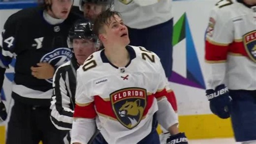 Panthers’ Puljujarvi gets tossed vs. Lightning for check to the head