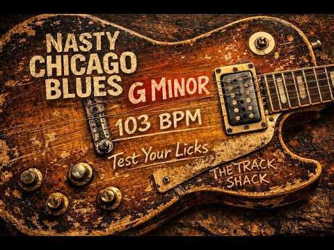 Chicago Blues Shuffle Guitar Backing Track in G7 – Nasty 103 BPM Jam