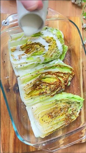 Would you eat this? Braised Chinese cabbage in cheese cream 🧀 #recipe #cabbage #cheese