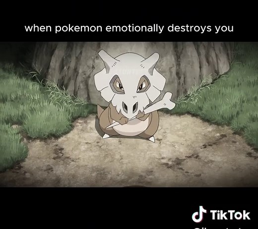 Clip from Pokémon Origins Episode 2: “File 2: Cubone” Ash and his friends encounter a Cubone and learn that the Cubone is mourning the loss of its mother, whose skull it wears as a helmet. Cubone is a Pokemon known for its distinctive helmet-like skull. This skull is the remains of its deceased mother, as Cubone’s lore is tied to a tragic backstory. In Pokémon lore, Cubone’s mother is said to have been killed and the baby Pokémon is left to fend for itself. The skull it wears serves as both a pr
