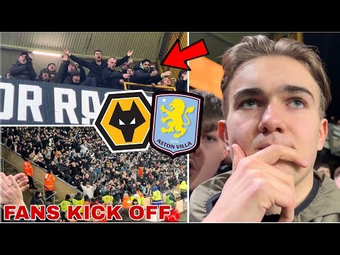 WOLVES FANS GO MAD on DERBY DAY! In Wolves vs Aston Villa
