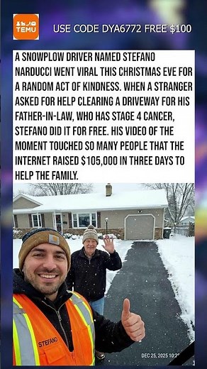 Snowplow Driver Saves Cancer Patient