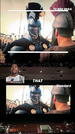 The diffference between 70 mm IMAX and standard