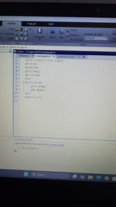 Given the following MATLAB code:matlab%plot control test sig... | Filo