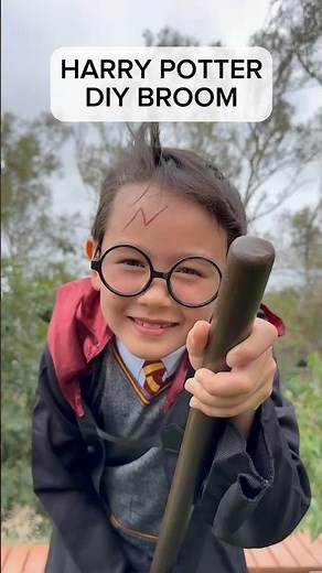 Harry Potter DIY Broom for Halloween Costume