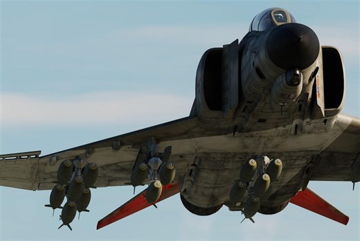 【DCS World】F-4E使用DT模式俯冲精准投放低阻炸弹教程