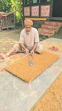 Complete Process Of Making Coconut Shell Door Mats 🤯