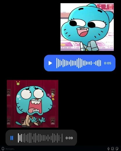Gumball Watterson e Nicole Watterson conversando no Instagram #gumball #nicolewatterson