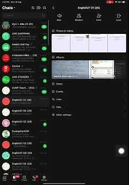 Creating an Album on LINE APP