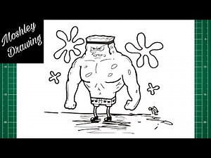 How to Draw Muscle Spongebob Squarepants