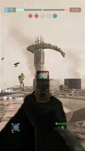 Clearing the rooftop filled with campers in BF6