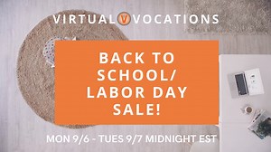 It's time to reward all of your hard work this Labor Day with a remote job you love!🇺🇸💻 Enjoy 40% off memberships, and 15% off career services 9/6 midnight EST - 9/7 midnight EST! Register Today! https://www.virtualvocations.com/howitworks #WFH #CareerGoals #LaborDay | Virtual Vocations