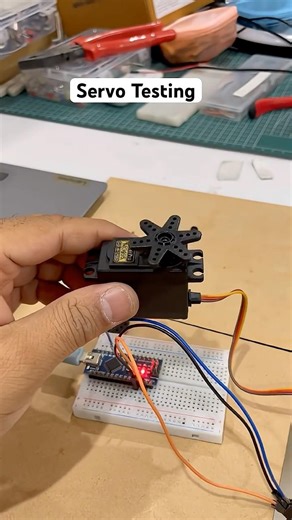 Satisfying Servo Testing #arduino #diy