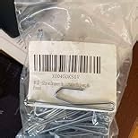 Hotop 30 Pcs Metal Drapery Curtain Rings 0.98/1.26/1.65 inch Interior Diameter and 30 Pcs Hanging Curtain Drapery Pin Hooks for Window Door Shower(25 mm,Black)