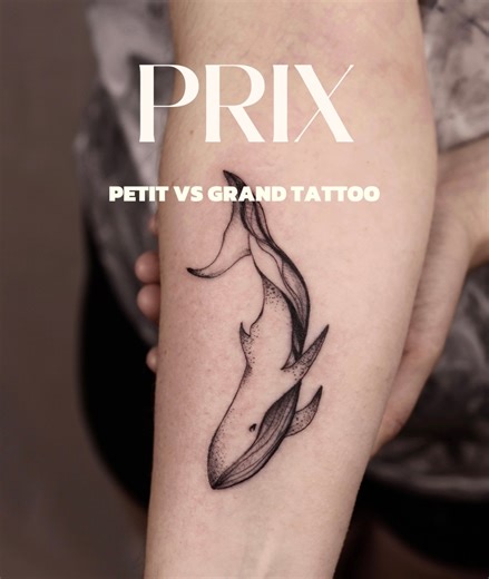 1.5K views · 16 reactions | Un petit tattoo coûte moins cher qu’un gros tattoo? Non! Le temps d’un tatouage dépend de plusieurs facteurs :- son style- les détails- la grandeur - etc Donc même si à tes yeux un tatouage semble petit, il peut demander plus de temps qu’un tatouage plus simple, mais plus grand. #tattooprice #tattooprices #prixtatouage #tarifstatouage | LJD | Facebook