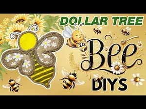 🐝 BEE Crafty! 20 Best BEE Dollar Tree DIYS & Crafts for Spring & Summer 2025 🌼