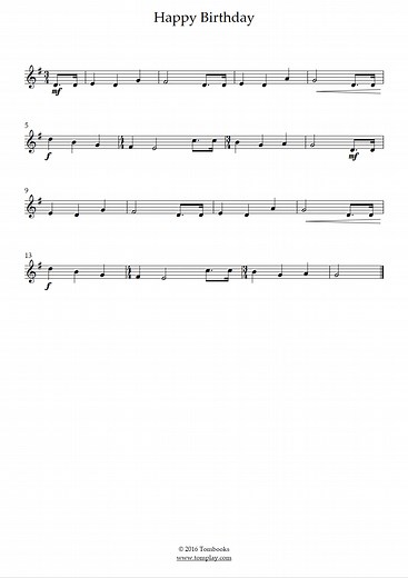 Zum Geburtstag viel Glück (Traditionell) - Noten für Trompete