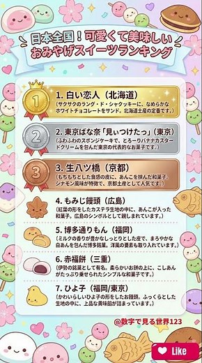 日本全国！可愛くて美味しいおみやげスイーツランキング
